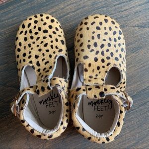 Monkey feet animal print shoes